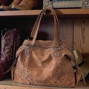 NWT Brown Studded  Tote Bag